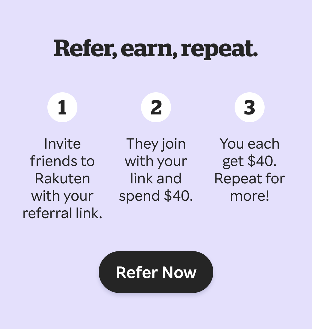 Double Cash Back Share this deal and earn $40 for every qualified referal.*