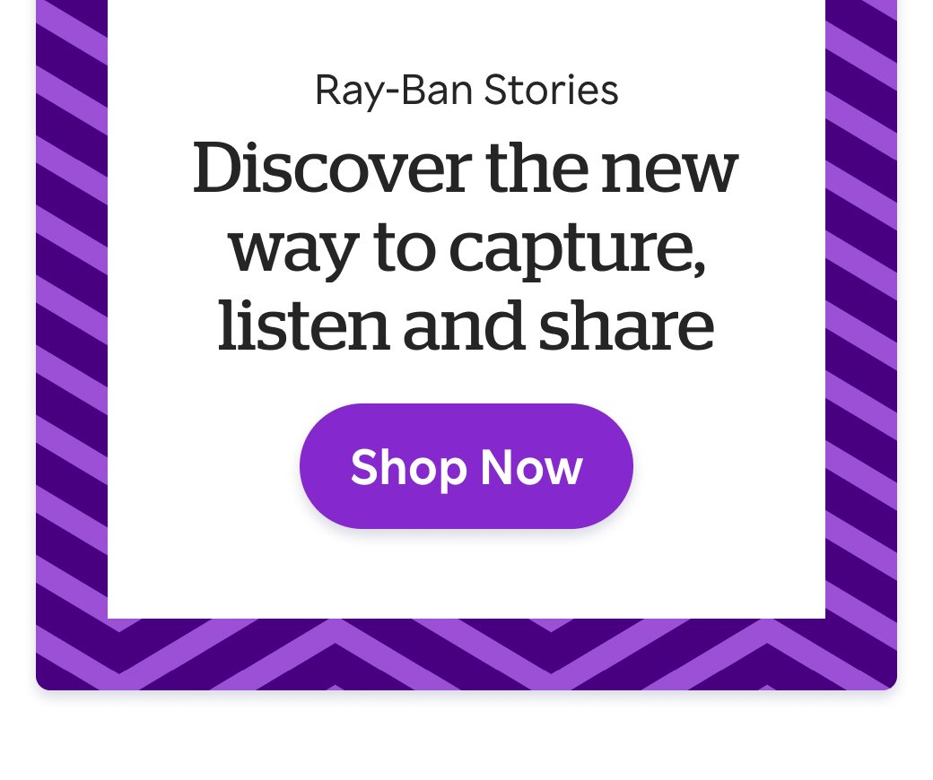 Ray-Ban: Stories + 4% Cash Back