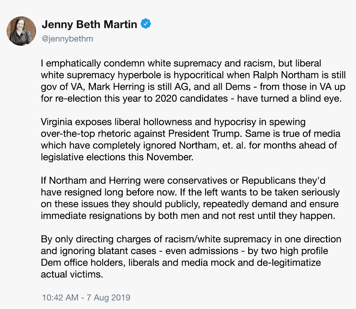 Jenny Beth Martin Tweet